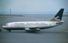 President Airlines Boeing 737-200 YU-ANP postcard