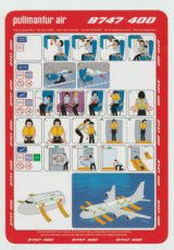 Pullmantur Air Boeing 747-400 safety card