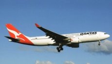 Qantas Airways Airbus A330-200 VH-EBG postcard