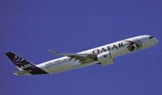 Qatar Airways Airbus A350 XWB F-WZNW postcard