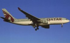 Qatar Airways Amiri Flight Airbus A330-200 A7-HJJ postcard