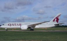 Qatar Airways Boeing 787-8 N10187 postcard