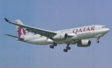 Qatar Airways Cargo Airbus A330-200F A7-AFZ postcard