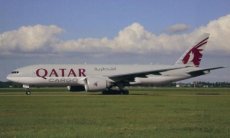 Qatar Airways Cargo Boeing 777F A7-BFD postcard