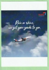 Raya Airways Boeing 737 - postcard