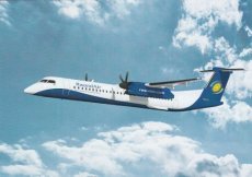 Rwandair Dash DHC 8 Q400 - postcard- Rwandair Dash DHC 8 Q400 - postcard