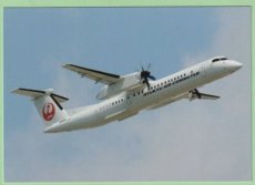 Ryukyu Air Commuter Dash DHC 8 Q400 - postcard