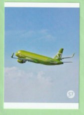 S7 Airlines Airbus A320neo - postcard S7 Airlines Airbus A320neo - postcard