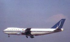 Sabena Boeing 747-129 OO-SGA postcard