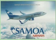 Samoa Airways Boeing 737 - postcard