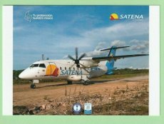 Satena Colombia Dornier 328 - postcard