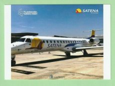 Satena Colombia Embraer ERJ 145 - postcard