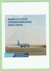 Scat Airlines Boeing 737 - postcard Scat Airlines Boeing 737 - postcard
