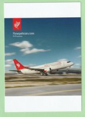 Sepehran Airlines Boeing 737 - postcard