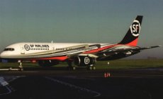 SF Airlines China Boeing 757-200 G-FCLA postcard SF Airlines China Boeing 757-200 G-FCLA postcard