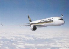 Singapore Airlines Airbus A350 - postcard Singapore Airlines Airbus A350 - postcard