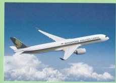 Singapore Airlines Cargo Airbus A350F - postcard Singapore Airlines Cargo Airbus A350F - postcard