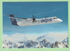 Sky Alps Dash DHC 8 Q400 - postcard Sky Alps Dash DHC 8 Q400 - postcard