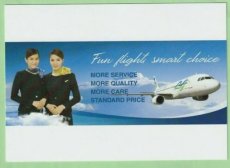 Sky Angkor Airlines Airbus A320 - Crew Stewardess - postcard