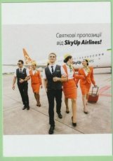 Sky Up Airlines Boeing 737 - Crew Stewardess - postcard