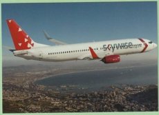 Skywise Airlines Boeing 737 - postcard