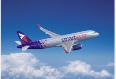 Smartavia Airbus A320neo - postcard