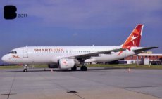 Smartlynx Airbus A320-200 YL-LCD @ Brno postcard Smartlynx Airbus A320-200 YL-LCD @ Brno postcard