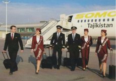 Somon Air Boeing 737-800 - Crew Stewardess - postcard