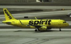 Spirit Airlines Airbus A320-200 N641NK postcard
