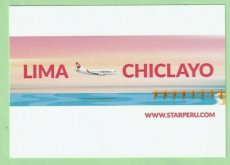 Star Peru Boeing 737 - postcard
