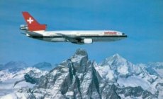 Swissair DC-10-30 HB-IHB postcard