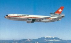 Swissair DC-10 HB-IHA postcard