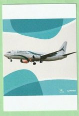 Tailwind Airlines Boeing 737 - postcard