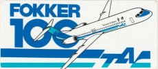 Taiwan Airlines Fokker 100 sticker Taiwan Airlines Fokker 100 sticker