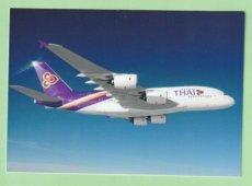 Thai Airways International Airbus A380 - postcard