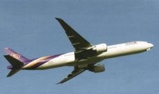 Thai Airways International Boeing 777-300 HS-TKK postcard