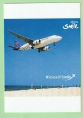 Thai Smile Airways Airbus A320 - postcard Thai Smile Airways Airbus A320 - postcard