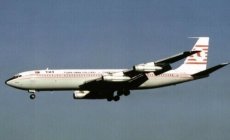 THY Turkish Airlines Boeing 707 TC-JBS postcard