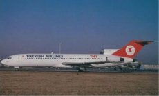 THY Turkish Airlines Boeing 727-200 TC-JCA @ Munich 1989 - postcard