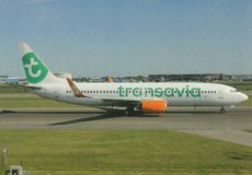 Transavia Airlines Holland Boeing 737-800 PH-GGX Transavia Airlines Holland Boeing 737-800 PH-GGX @ Amsterdam 2017 - postcard