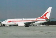 Tunis Air Boeing 737-600 TS-IOP "Retro cs" - postcard