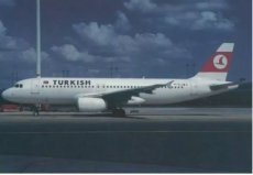 Turkish Airlines Airbus A320 EI-TLJ postcard