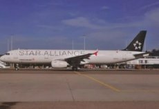 Turkish Airlines Airbus A321 TC-JRA Star Alliance - Amsterdam 2011 - postcard