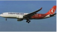 Turkish Airlines Airbus A330-200 TC-JIZ "Invest in Turkey" - postcard