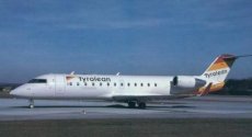 Tyrolean Airways CRJ 200 OE-LCK postcard