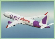 U-Fly Alliance Airbus A320 - postcard