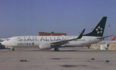 United Airlines Boeing 737-800 N26210 Star Alliance cs postcard