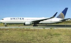 United Airlines Boeing 767-300ER N666UA postcard United Airlines Boeing 767-300ER N666UA postcard