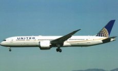 United Airlines Boeing 787-9 N27959 postcard