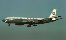 Varig Brasil Cargo Boeing 707 PP-VLP @ London Heat Varig Brasil Cargo Boeing 707 PP-VLP @ London Heathrow 1975 - postcard